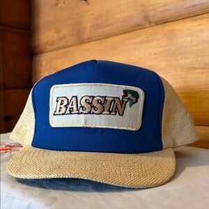 1980 “Bassin” By George, Quailty Hats; Trucker Style SnapBack Cap